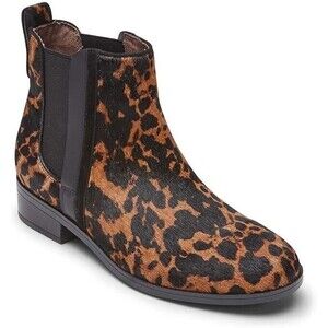 Rockport Larkyn Chelsea Womens 9 M Leopard Hair On Shoe DISPLAY FE5